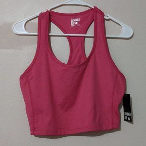 3 for $30 Sommer Ray Pink Cropped Racerback Top Exercise Yoga ActiveWear NEW
